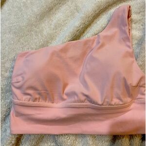 Lululemon Align one shoulder sports bra pink size 6